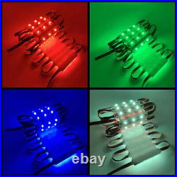 10-1000ft 12V Injection 5050 7 Colors 3 LEDs Module Light Store Billboard Sign