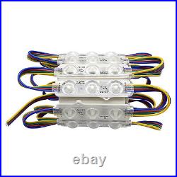 10-1000ft 12V Injection 5050 7 Colors 3 LEDs Module Light Store Billboard Sign