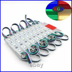10-100FT 5050 3LED Store Front LED Window Light Module Sign Lamp+Remote+Power