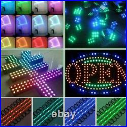 10160ft 5050 SMD 3 LED Bulb Module Lights Club Store Front Bar Window Sign Lamp