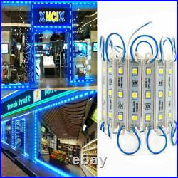 10200FT 5050 SMD Blue 3 LED Module Club STORE FRONT Window Light Sign Lamp Kits