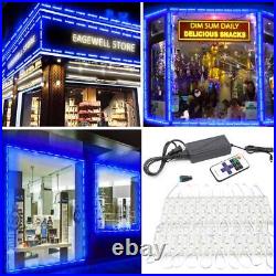 10ft-250ft 6 LED 5054 Module Light Store Front Window Sign Lamp + Remote + Power