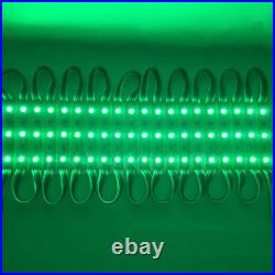10ft500ft 5050 3 LED Injection Module Light Store Front Window Sign Lamp Green