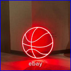 12x12 Basketball Red Flex LED Neon Sign Light Party Gift Shop Store Bar Décor
