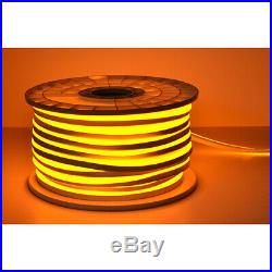 150ft Yellow Flex Neon Rope Light Waterproof Xmas Store Bar DIY Sign Decor USA