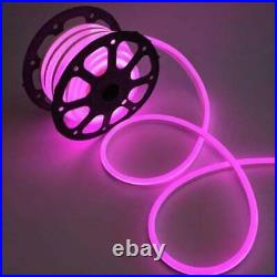 164ft 12V Pink Flex LED Neon Rope Light Strip 2835 SMD Store Sign Logo DIY Decor