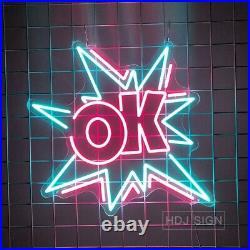 17.71X16.92 OK Music Pub Shop Store Signage Custom Neon Signs Bar Decoration