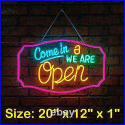 20 LED Open Sign Neon Light for Restaurant Bar Pub Shop Business Store Bright