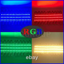 200FT 3 LED RGB 5050 SMD Module Store Front Light Bar Window Decoration Sign USA