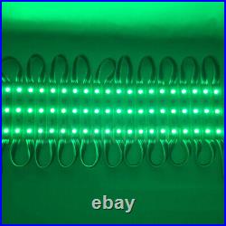 20pcs 5050 SMD 3LED Module Light Store Front Window Sign Lamp+Remote+Power Green