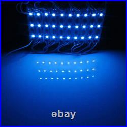20pcs 5050LED Injection Module Letter Channel Sign Store Light BLUE+Remote+Power