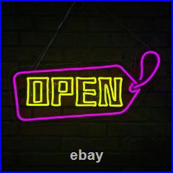 20x12 LED Neon Open Sign Light for Store with ON & Off Switch Acrylic Background