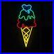 20x9.5 Ice Cream Flex LED Neon Sign Light Party Gift Shop Store Acrylic Décor