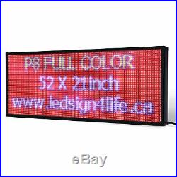 21 x 28 / 40 / 52 Full-color LED Scrolling Sign for Store Windows and Semi-ou