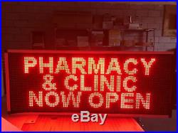 21 x 28 / 40 / 52 RED LED Scrolling Sign for Store Windows and Semi-outdoor