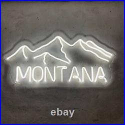22x10 Montana Mountains Flex LED Neon Sign Light Party Gift Store Shop Décor