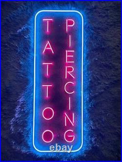 22x12 Tattoo Piercing Flex LED Neon Sign Light Lamp Party Gift Store Décor