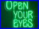22x19 Open Your Eyes Flex LED Neon Sign Light Party Gift Bar Store Shop Décor