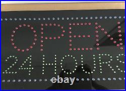24X12 Open 24 Hours Sign, Super Bright LED Open Sign, Store Sign, Business Sig