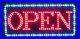 24X12 Outdoor Open Sign Waterproof Super Bright LED Sign Store Sign Busines
