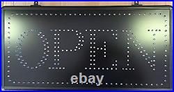 24X12 Outdoor Open Sign Waterproof, Super Bright LED Sign, Store Sign, Busines