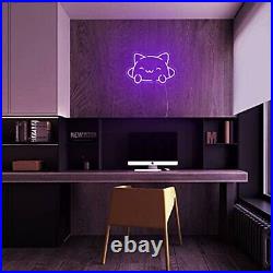 24x15.8 Lovely Cat Flex LED Neon Sign Light Party Birthday Gift Store Décor