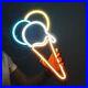 24x18.6 Ice Cream Flex LED Neon Sign Light Party GIft Shop Store Poster Décor