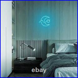 24x22.1 Moon Flex LED Neon Sign Light Lamp Party Gift Store Shop Poster Décor