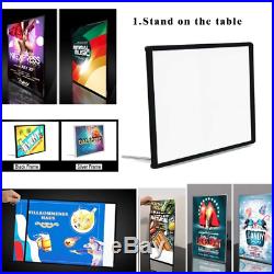 24x33 Movie Poster Led Light box Display Frame Store Advertising Sign Ads Photo