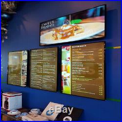 24x33 Restaurant Poster Led Light Box Display Store Advertising Sign Ads Photo