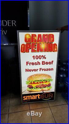 24x48 Movie Poster Led Light box Display Frame Store Advertising Sign Ads Photo