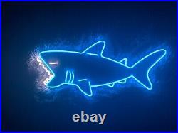 26x14 Shark Aquarium Flex LED Neon Sign Light Party Gift Store Bar Show Décor