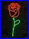 26x15 Rose Flower Flex LED Neon Sign Light Party Gift Store Shop Artwork Décor