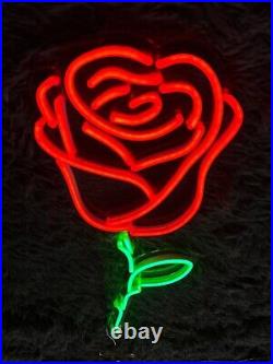 26x15 Rose Flower Flex LED Neon Sign Light Party Gift Store Shop Artwork Décor