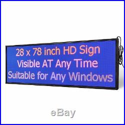 28 x 65 / 78 / 91 / 103 P5 HD Full-color LED Scrolling Sign for Store Window