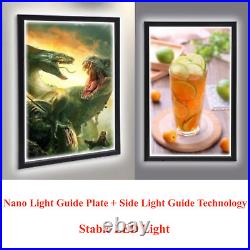 2PCS LED Light Box Frame Store Movie Poster Display Frame Menu Sign Board 24x36