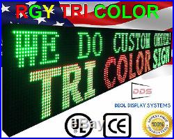 3 Color Business Board 12 x 101 Outdoor Led Shop Store Bar Sign Programmable