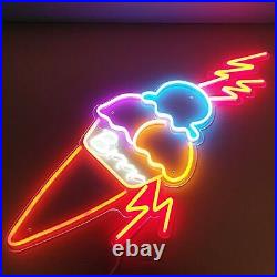 32 Ice Cream Flex LED Neon Sign Light Party Gift Store Shop Acrylic Décor Wall