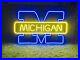 32x20 Michigan Wolvers Flex LED Neon Sign Light Lamp Party Gift Store Décor