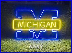 32x20 Michigan Wolvers Flex LED Neon Sign Light Lamp Party Gift Store Décor
