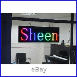 39x14 programmable LED Sign Store Window Display Images Thumb Drive Upload