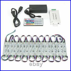 3LED 5050 SMD Module RGB Light For Store Front Windows Sign Lamp+Remote+Power US
