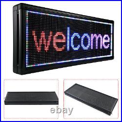 40x15LED Sign Red Blue Purple Programmable Scrolling Message Board Store Sign