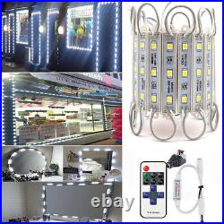 5050 3 LED Injection Module Lights White Store Window Sign Lamp+Power+Remote