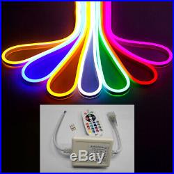 65ft DC12V RGB LED Neon Rope Light Strip Flex Tube Store AD Boat Bar Sign Decor