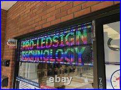 8 x 65 / 78 / 91 / 103 Full-color LED Scrolling Sign for Store Windows and S