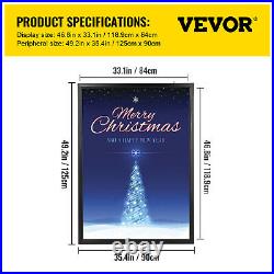 A0 LED Light Box Movie Poster Display Frame Backlit Store Advertising Menu Frame
