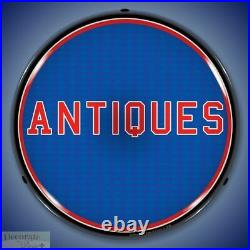 ANTIQUES Sign 14 LED Light Store Business Advertise Made USA Lifetime Warranty