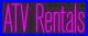 ATV Rentals Hot Pink 24x10 inches Neon LED Sign Decor Wall Lights Brighten Store