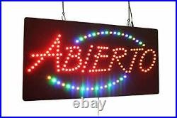 Abierto Sign TOPKING Signage LED Neon Open Store Window Shop Business Display